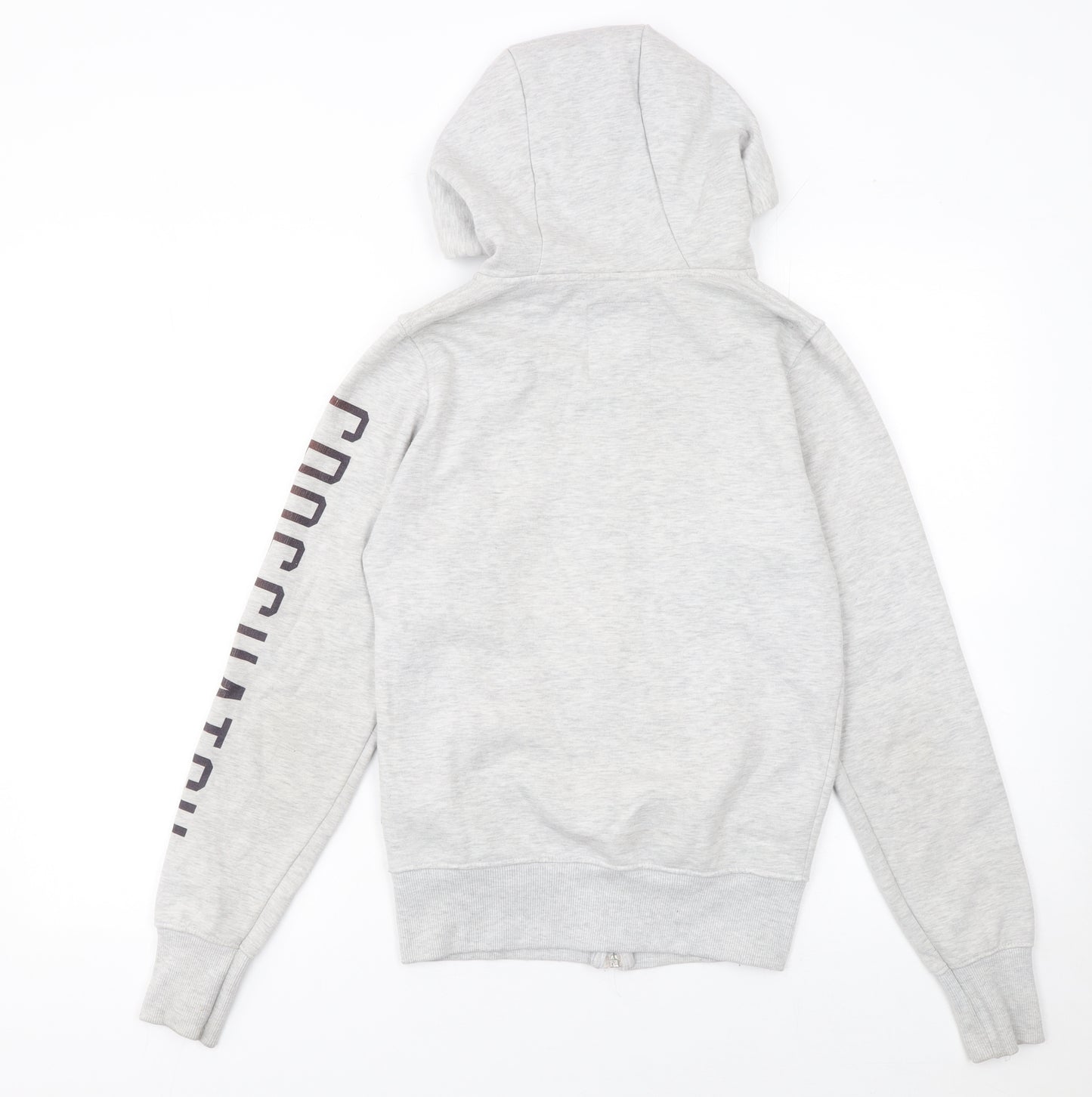 Crosshatch Womens Grey Full Zip Hoodie XS Sports Lite
