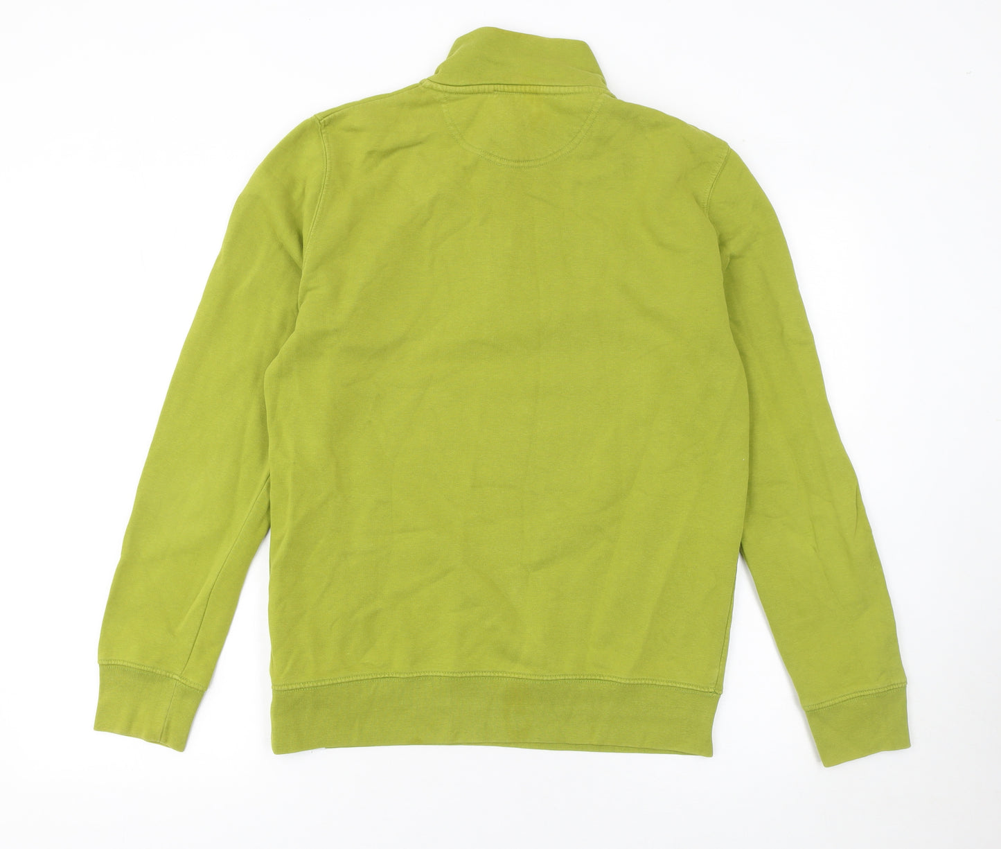 Wittering Surf Men Green S 1/4 Zip Pullover Sweatshirt