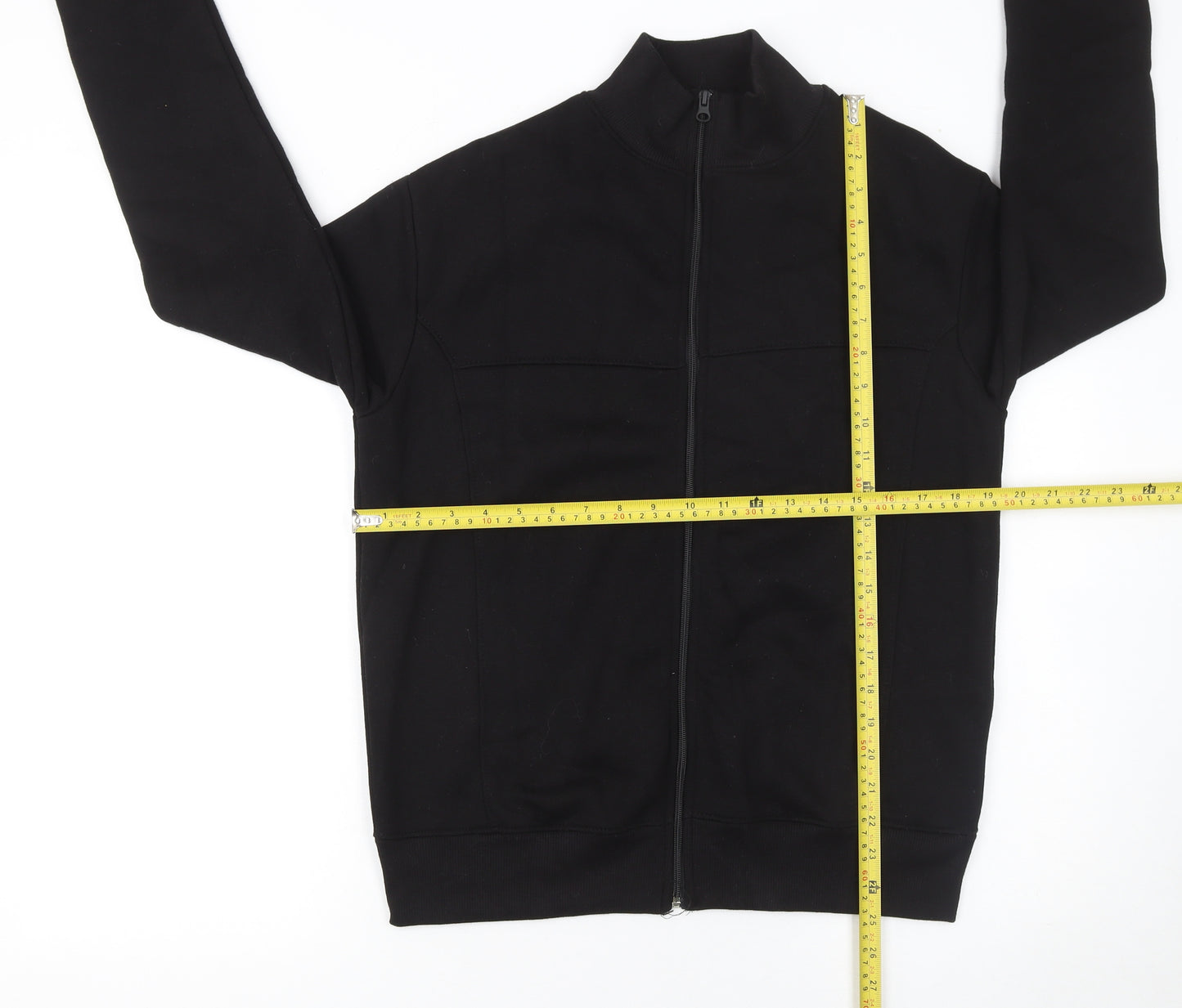PrettyLittleThing Women's Black Full Zip Sweatshirt XS Classic Fit