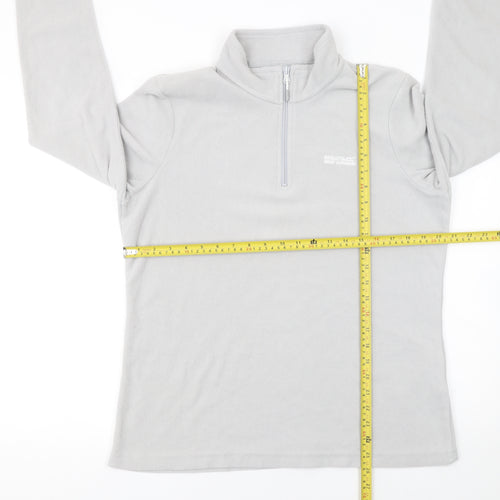 Regatta Women’s Grey Fleece 1/4 Zip Pullover Sweatshirt UK 14