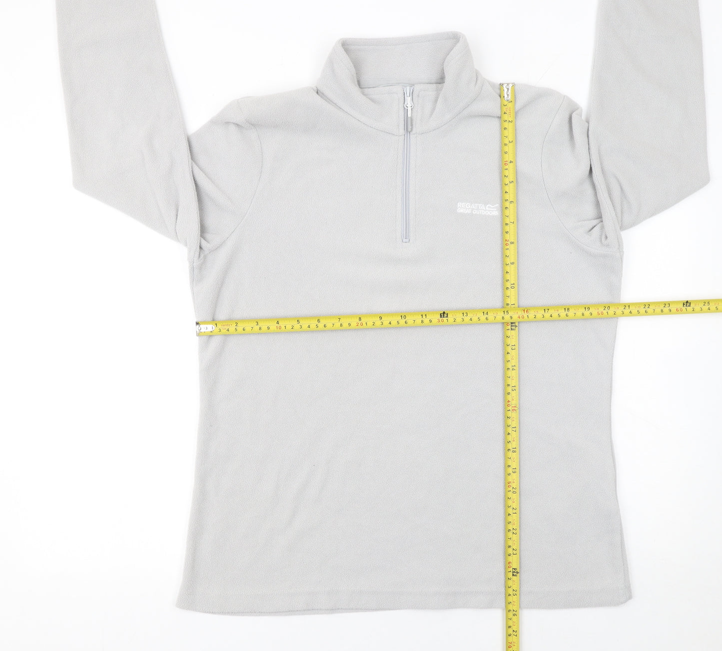 Regatta Women’s Grey Fleece 1/4 Zip Pullover Sweatshirt UK 14