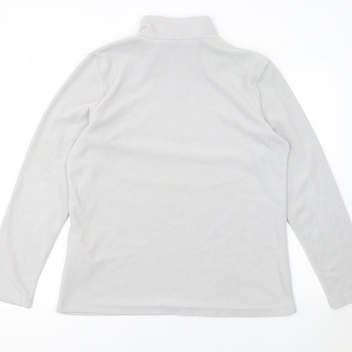 Regatta Women’s Grey Fleece 1/4 Zip Pullover Sweatshirt UK 14