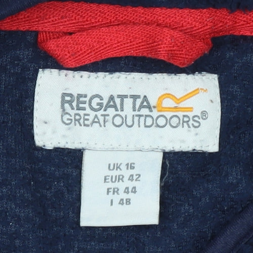 Regatta Great Outdoors Women Navy Fleece Pullover Sweatshirt UK 16