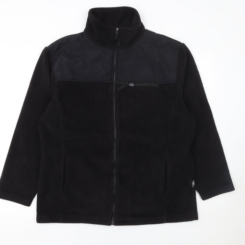 Bonmarché Womens Black Fleece Full Zip Jacket Size M