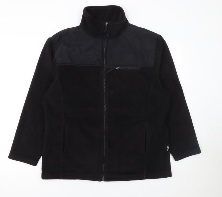 Bonmarché Womens Black Fleece Full Zip Jacket Size M
