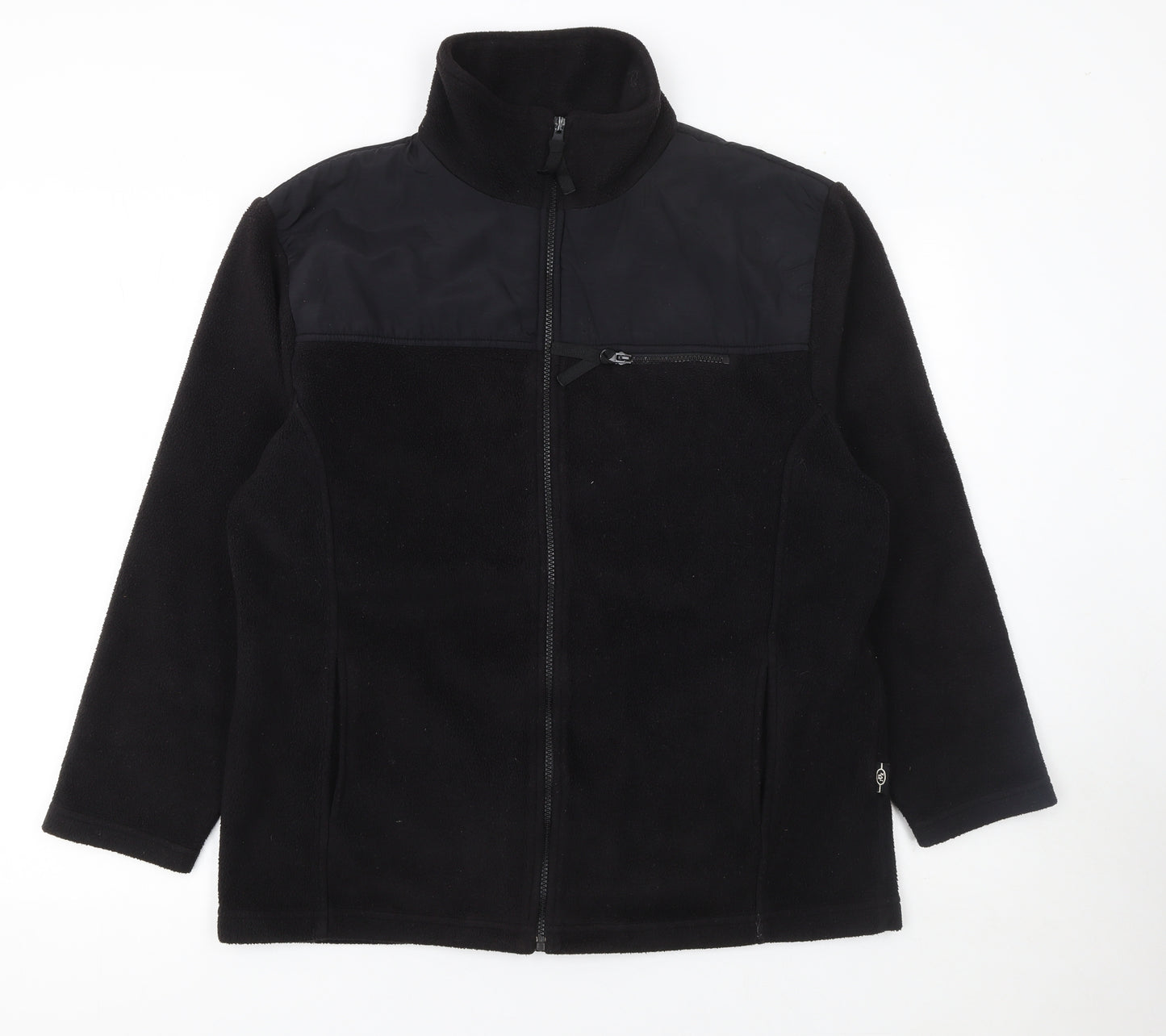 Bonmarché Womens Black Fleece Full Zip Jacket Size M