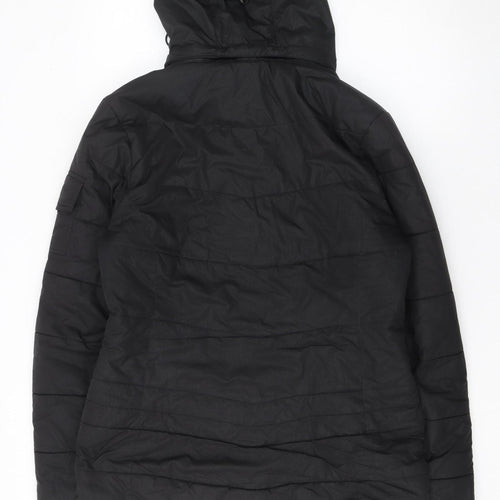 Iguana Fashion Women's Black Size 12 Hooded Puffer Jacket