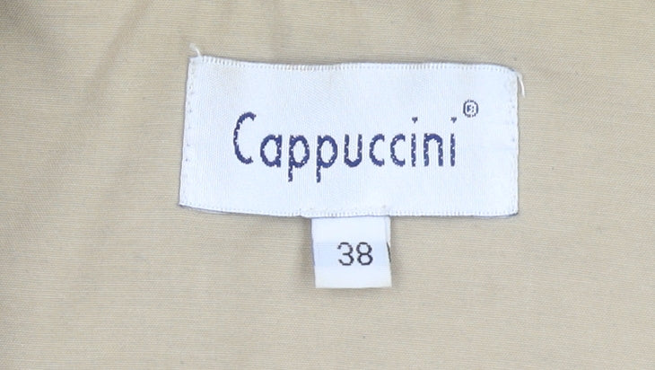 Cappuccini Women's Beige Cotton Blend Padded Waistcoat Size 10