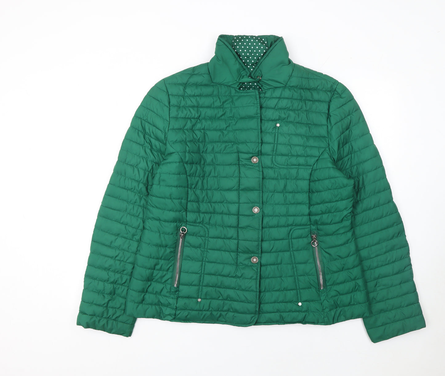 Fly Womens Green 4XL Quilted Puffer Jacket Lightweight Coat