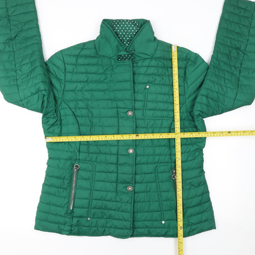 Fly Womens Green 4XL Quilted Puffer Jacket Lightweight Coat