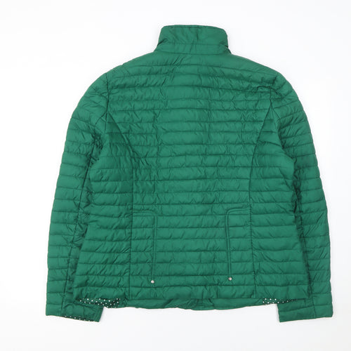 Fly Womens Green 4XL Quilted Puffer Jacket Lightweight Coat