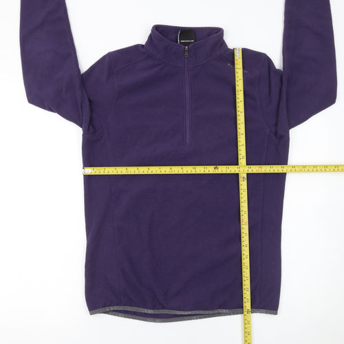 TOG24 Women's Purple Fleece 1/2 Zip Pullover Sweatshirt Size 12-14
