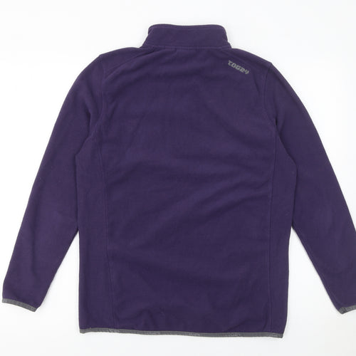 TOG24 Women's Purple Fleece 1/2 Zip Pullover Sweatshirt Size 12-14