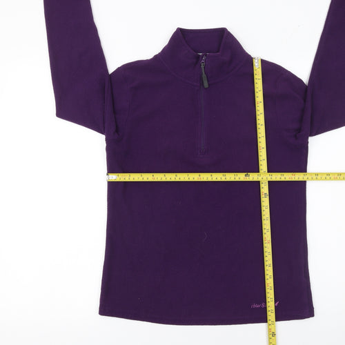 Peter Storm Women Purple Fleece Pullover Sweatshirt Size 10