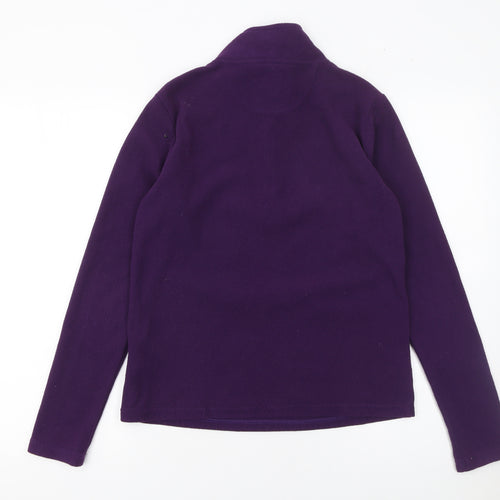 Peter Storm Women Purple Fleece Pullover Sweatshirt Size 10