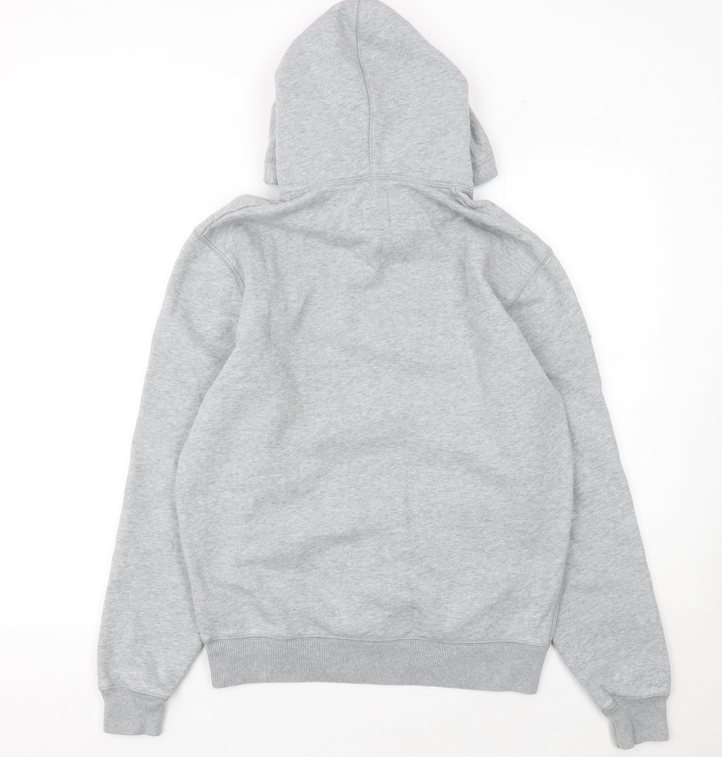 Jack Wills Mens Grey Small Pullover Hoodie Logo Fleece Sweatshirt