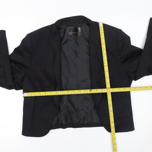 bpc Selection Women's Black Size 14 Tailored Cropped Blazer