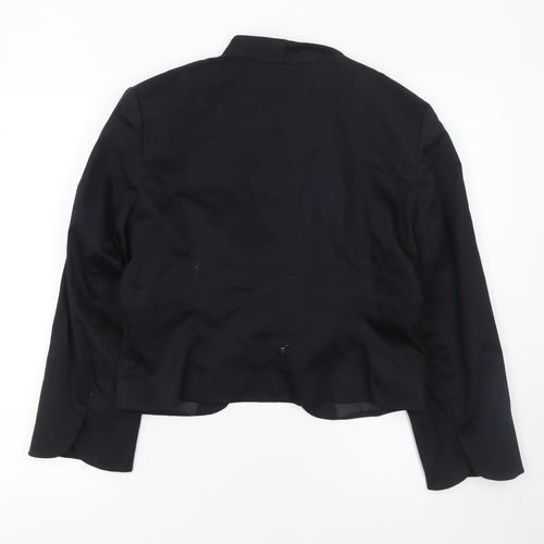 bpc Selection Women's Black Size 14 Tailored Cropped Blazer