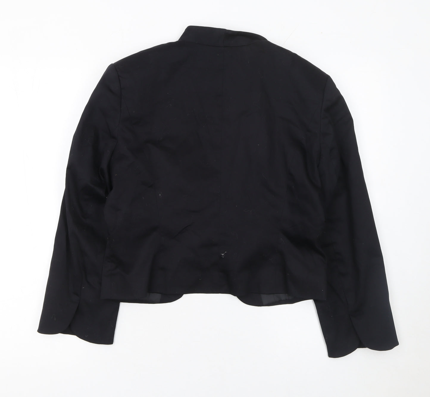 bpc Selection Women's Black Size 14 Tailored Cropped Blazer