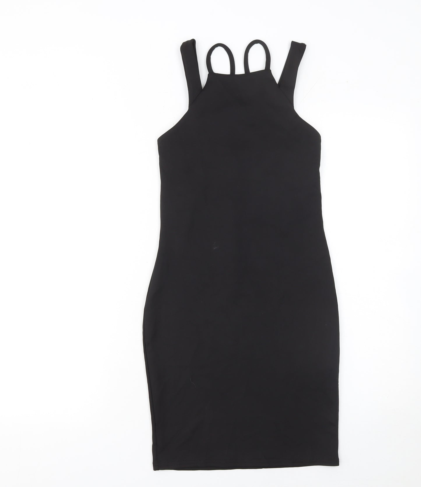 Boohoo Night Women's Black Size 6 Bodycon Sleeveless Midi Dress