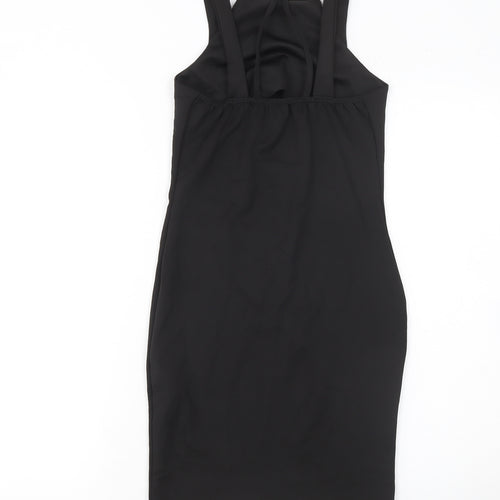 Boohoo Night Women's Black Size 6 Bodycon Sleeveless Midi Dress