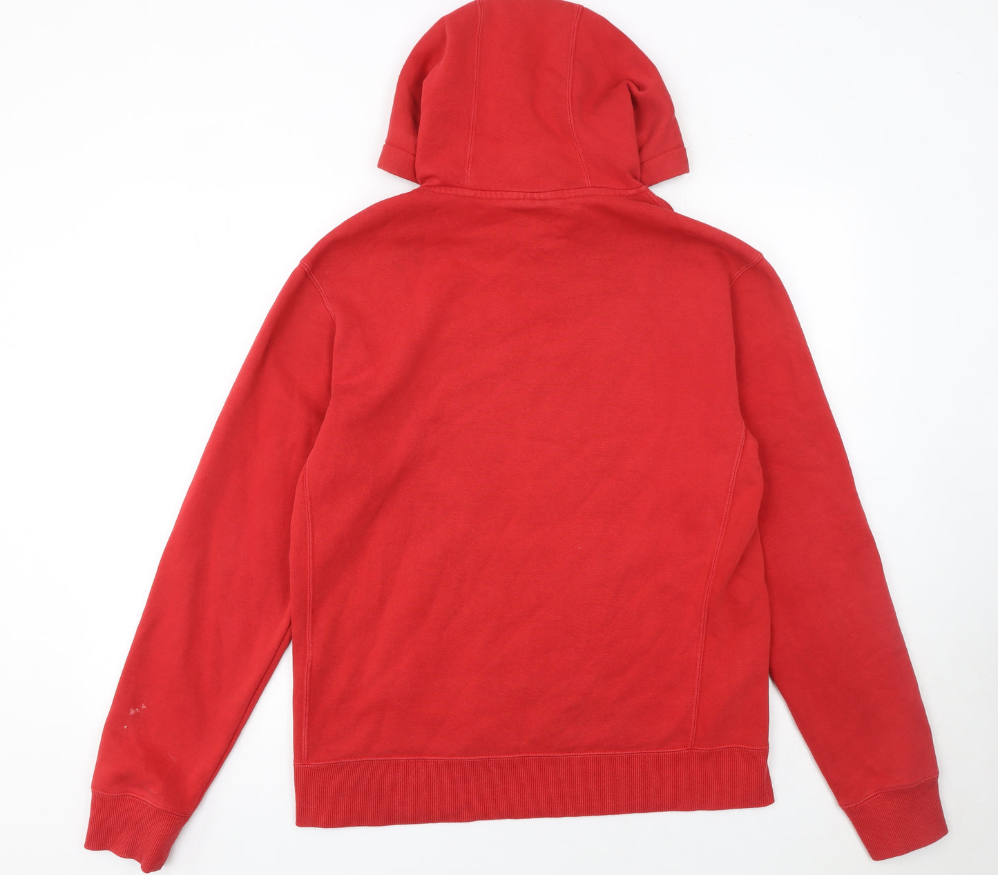 FILA Men's Red Pullover Hoodie M Regular Fit Cotton Blend
