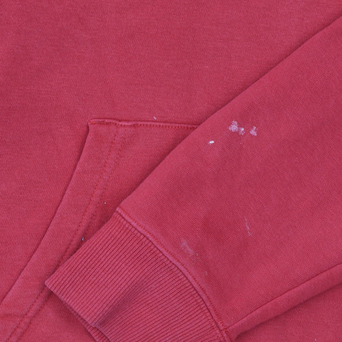 FILA Men's Red Pullover Hoodie M Regular Fit Cotton Blend