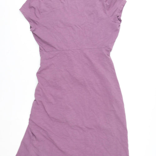 Boden Women’s Purple A-Line Jersey Dress Size 10 Short Sleeve