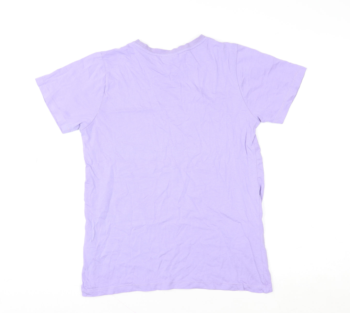 Ellesse Teens Purple Short Sleeve Crew Neck Cotton T-Shirt