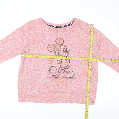 Disney Women’s Pink Mickey Mouse Long Sleeve Pyjama Top L