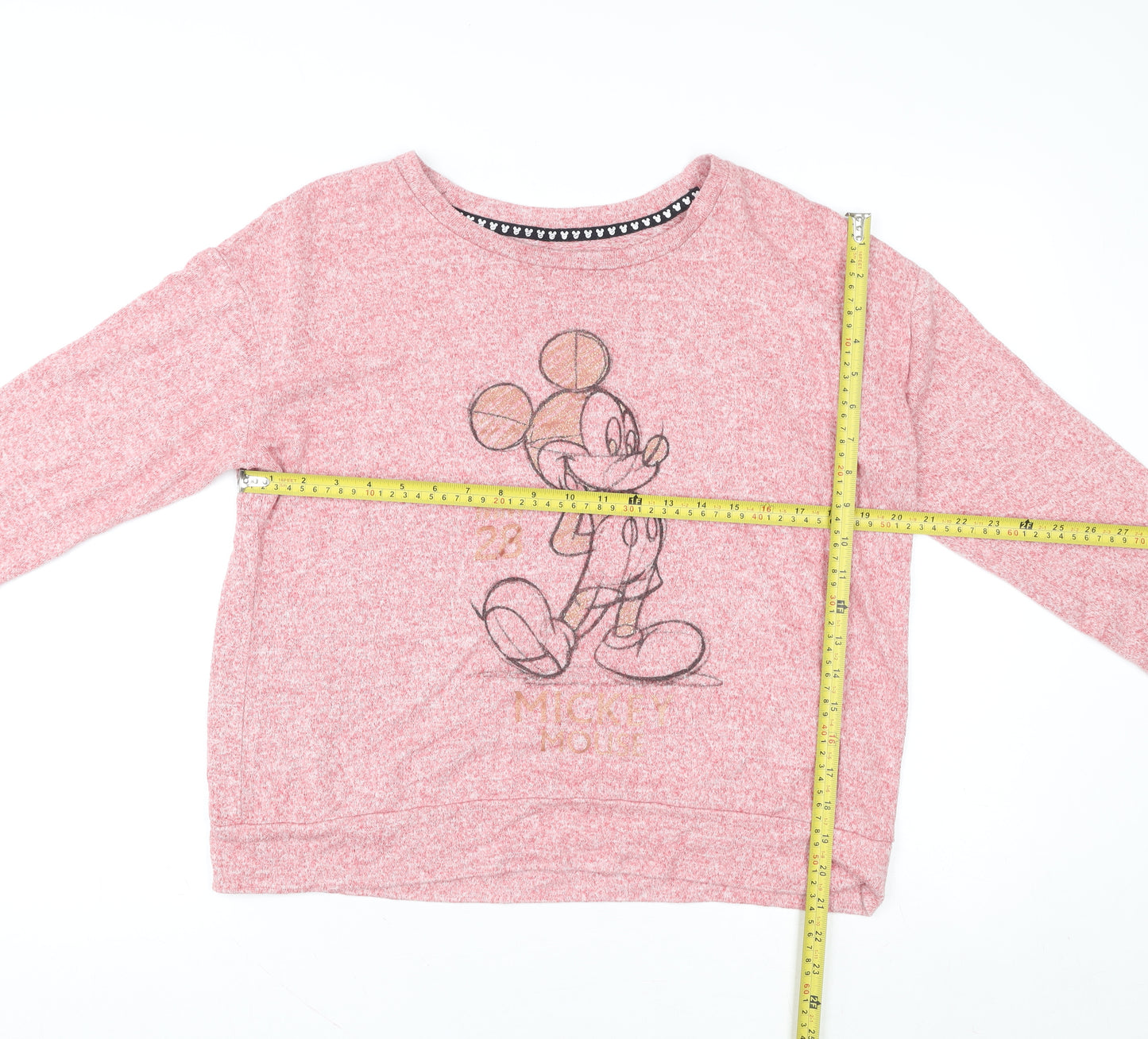 Disney Women’s Pink Mickey Mouse Long Sleeve Pyjama Top L