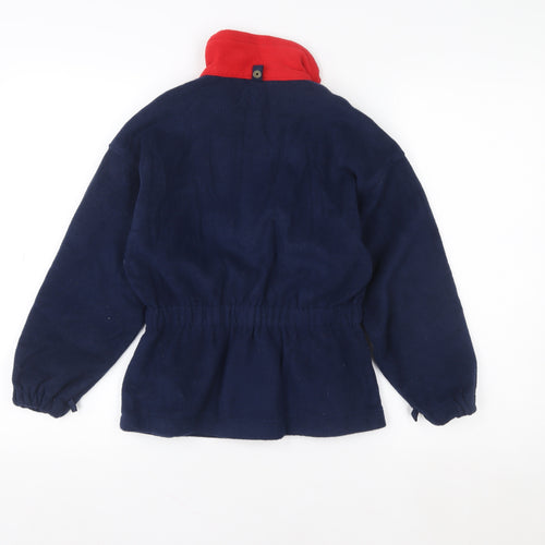 Columbia Boys Blue and Red Fleece Full Zip Outdoor Jacket 8-10 Years
