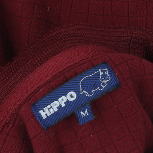 Hippo Men's Red Pullover Crew Neck Knit Sweatshirt Size M