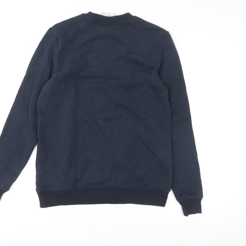 TOG24 Girls Blue 'Happy' Pullover Sweatshirt Size 8 Years Cotton Blend