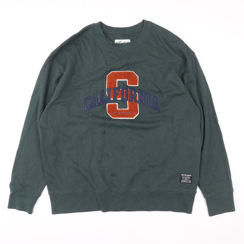 Primark Women’s Green California Graphic Cotton Sweatshirt XL