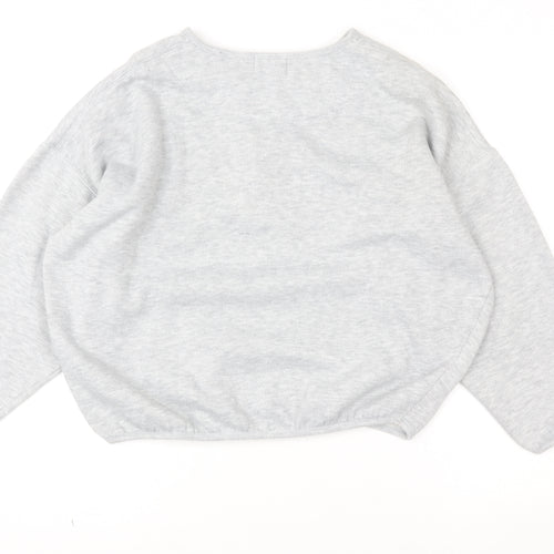 Marks and Spencer Women’s Grey Henley Pullover Sweatshirt M