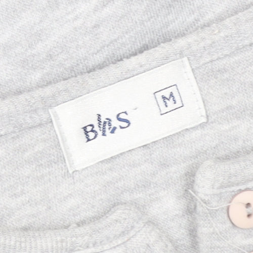 Marks and Spencer Women’s Grey Henley Pullover Sweatshirt M