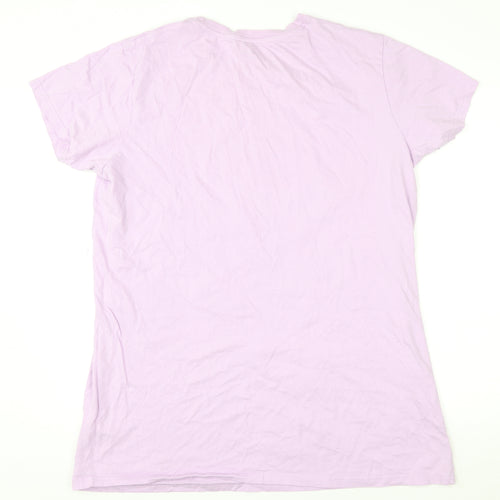 Disney Women Purple Cotton Pluto Nightshirt UK 12-14 T-Shirt Style