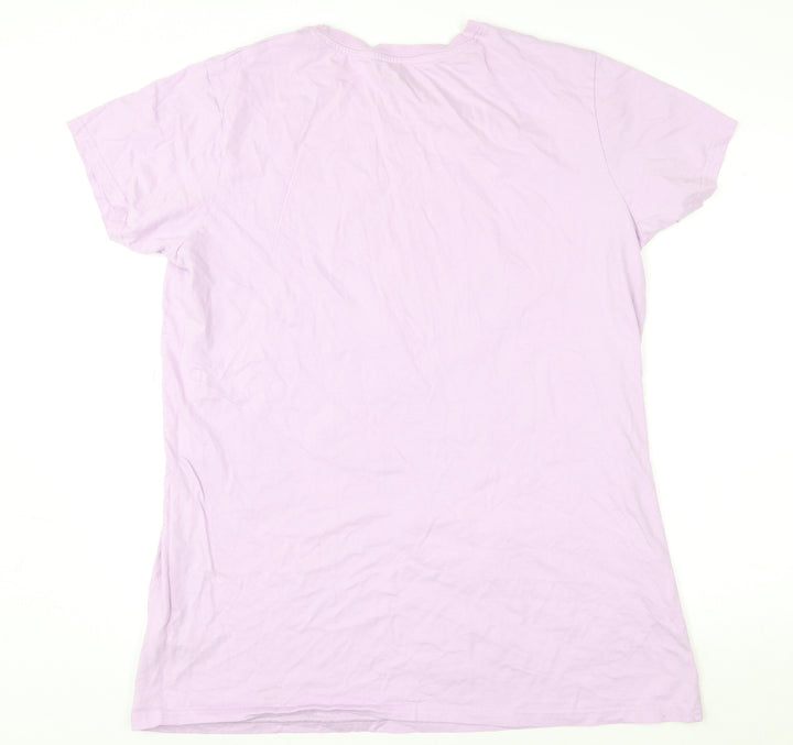 Disney Women Purple Cotton Pluto Nightshirt UK 12-14 T-Shirt Style