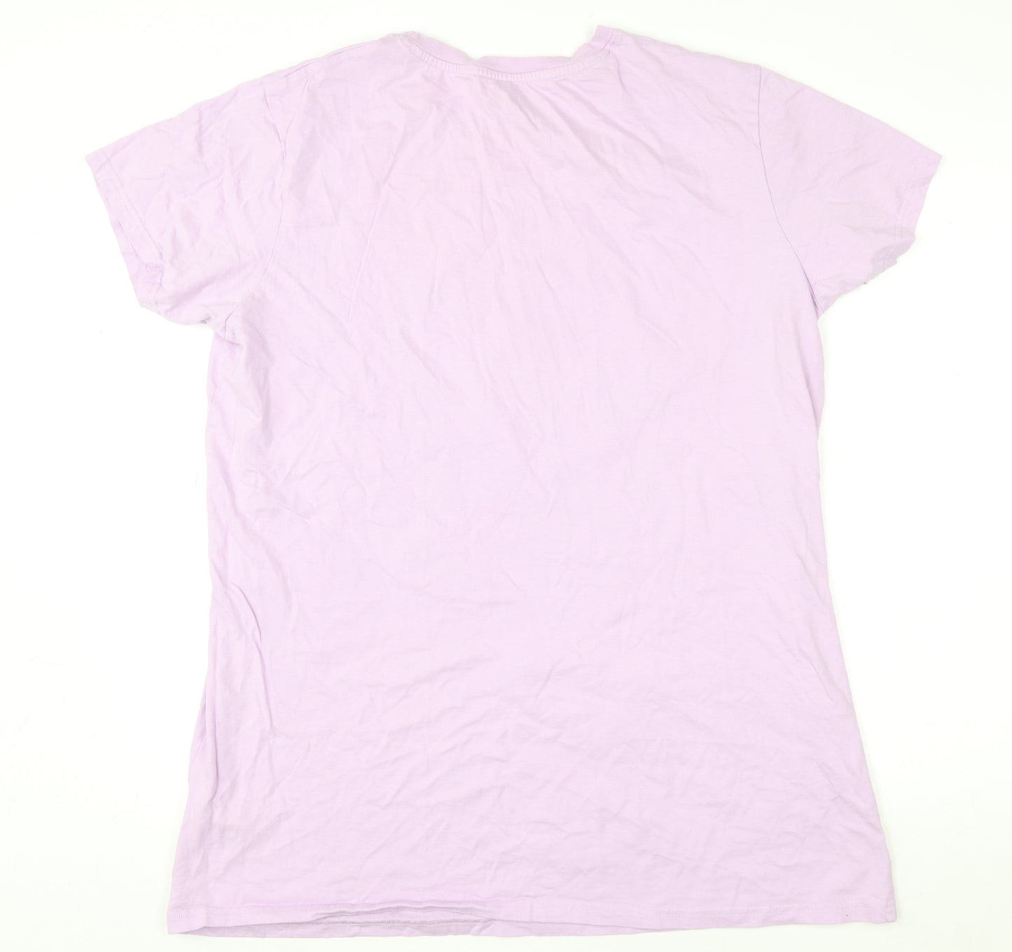 Disney Women Purple Cotton Pluto Nightshirt UK 12-14 T-Shirt Style