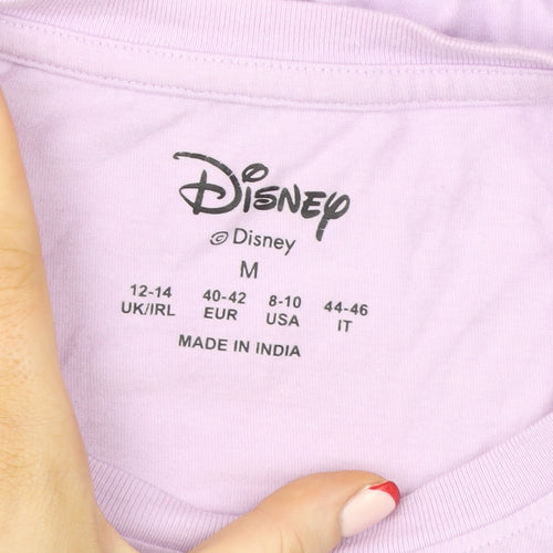 Disney Women Purple Cotton Pluto Nightshirt UK 12-14 T-Shirt Style