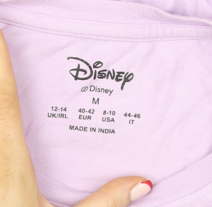 Disney Women Purple Cotton Pluto Nightshirt UK 12-14 T-Shirt Style