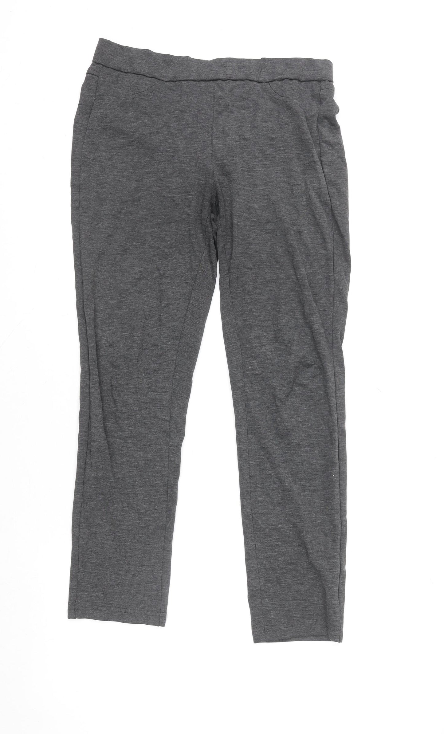 Kelly & Grace Women's Grey Jersey Jogger Trousers Size M
