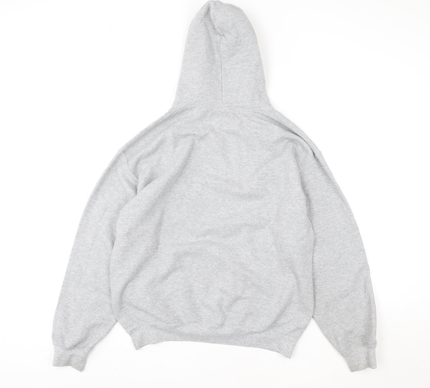 PrettyLittleThing Women Grey Pullover Hoodie Small Cotton Blend