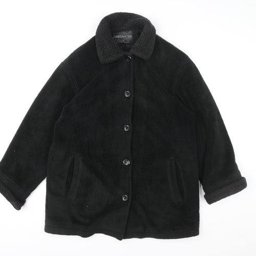 Forecaster Men's Black XS Fleece Overcoat with Button Closure