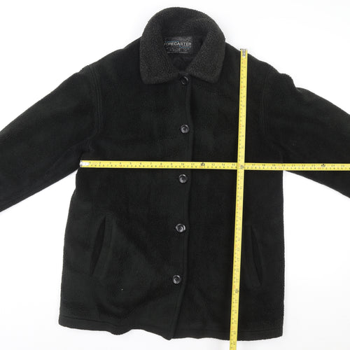 Forecaster Men's Black XS Fleece Overcoat with Button Closure