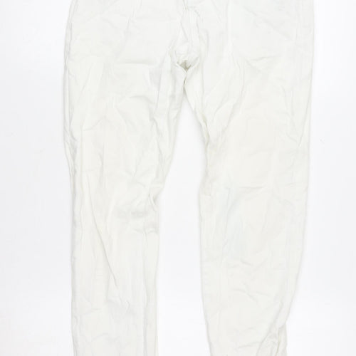 Denim Co. Women's White Mid-Rise Straight Fit Jeans Size 10