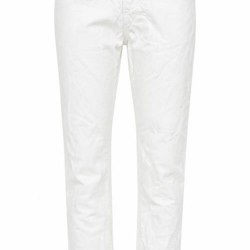 Denim Co. Women's White Mid-Rise Straight Fit Jeans Size 10