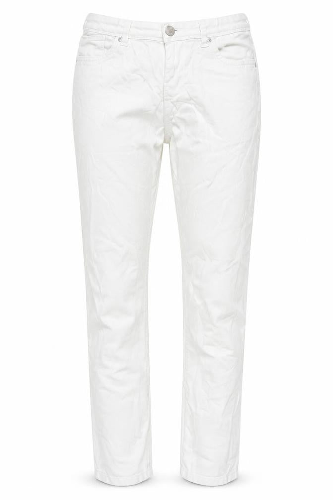 Denim Co. Women's White Mid-Rise Straight Fit Jeans Size 10