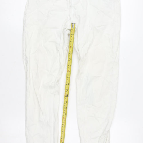 Denim Co. Women's White Mid-Rise Straight Fit Jeans Size 10